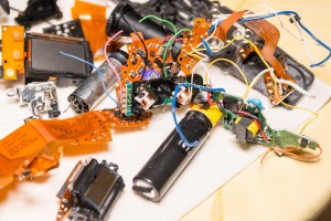 Kondensator für den Blitz und Windermotor